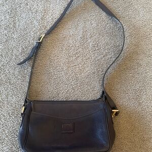 Hartmann Black Leather Shoulder Bag